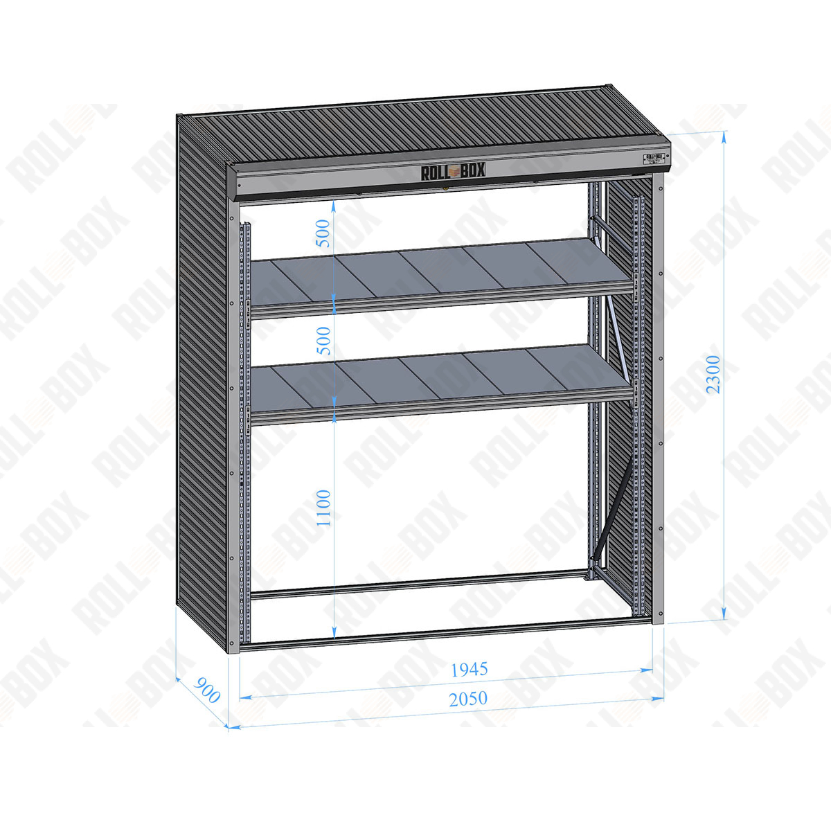 Купить шкаф уличный roll‑box design-village 23.205.090-v1 (№1) от производителя